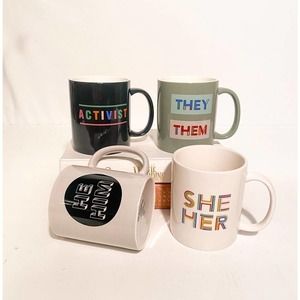 Target Coffee Mugs Pro Nouns and such group of mugs!